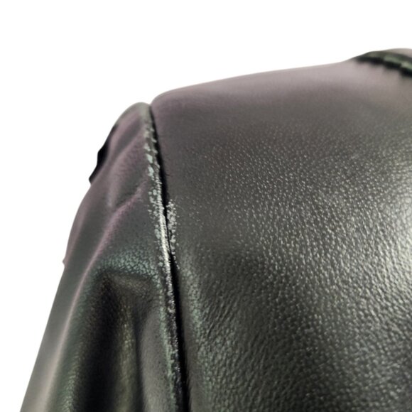 Alaska vintage Button-down Leather Jacket Size Small black - Picture 5 of 11